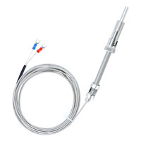 Sonde de température à vis à ressort de compression de haute précision, neuve, avec thermocouple de type K et résistance thermique PT100