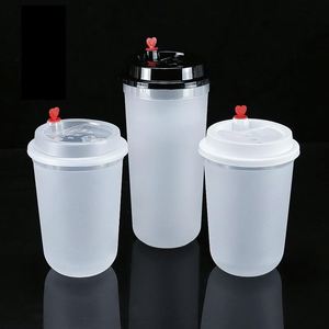 Vaso de Plástico en Forma de U, Reciclable, de PP, con Logotipo Personalizado, 90 mm, para Bebidas Calientes, Té con Leche, Café, Jugos, con Tapa, para Tiendas de Postres - Product Image 3