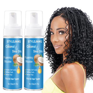 Mousse per Capelli 258ml con Cocco <span class=keywords><strong>e</strong></span> Karité, Schiuma Modellante Rapida per Capelli Ricci <span class=keywords><strong>e</strong></span> Voluminosi - Product Image 1