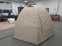 Nouvelle conception de tente dôme gonflable à double couche, quatre saisons, une chambre, tente familiale d'extérieur, tissu en toile, imperméabilisation 2000-3000 mm