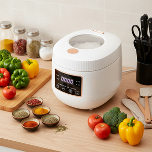 หม้อหุงข้าวอัจฉริยะ 3 ลิตร ควบคุมด้วยเสียงผ่านบลูทูธ หน้าจอสัมผัส ฝาใส สำหรับการตรวจสอบระยะไกล หุงข้าวแบบน้ำตาลต่ำ - Product Image 3