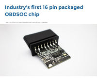 Chips PIC18F25K80 HH OBD2 V1.5 ELM327 Escáner de Conexión Inalámbrica Compatible con Protocolos CAN-BUS OBD2 Multimarca