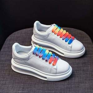 Luxury Designer Casual Shoe Platform <b>White</b> Sneaker Women Men Leisure Walking Shoes - Product Image 4