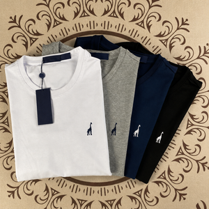 T-shirt Estiva in Cotone Puro Lavorato a Maglia R for Pony Mark per Uomo Donna, Collo Tondo, Maniche Corte, Ricamato, Vestibilità Ampia, Tessuto - Product Image 1