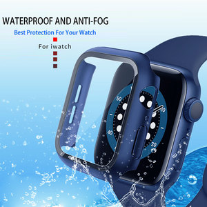 Boîtier de protection pour <span class=keywords><strong>apple</strong></span> <span class=keywords><strong>watch</strong></span> intelligent i <span class=keywords><strong>watch</strong></span>, couvercles en plastique noir, étanche, personnalisé, verre d'écran, <span class=keywords><strong>40mm</strong></span>, série 6 <span class=keywords><strong>5</strong></span> 44mm, luxe - Product Image 5