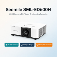 Projecteur laser DLP SEEMILE SML-ED600H 6000 lumens 1080P pour les entreprises, l'éducation, les conférences et les expositions