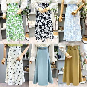 Venta al por Mayor de <span class=keywords><strong>Faldas</strong></span> Plisadas para Mujer a Bajo Precio, <span class=keywords><strong>Faldas</strong></span> Midi de Gasa con Estampado Floral, Ajustadas, Cómodas y Transpirables - Product Image 2