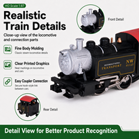 Modèle de train HO à l'échelle 1:87, locomotives diesel et à vapeur avec voie ferrée, jouet de train en gros pour importateurs