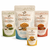 Sachet Doypack personnalisé avec logo pour aliments pour bébés, à soufflets latéraux, mat, refermable avec fermeture éclair, qualité alimentaire, 250g 500g