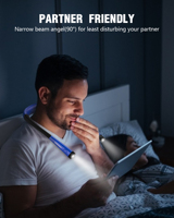 Haute Qualité Fcc Ce Rohs Certification Protection Des Yeux Rechargeable Led Cou Lampe De Lecture Flexible Glocusent Cou Livre Lumière