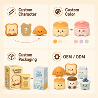 Série de figurines mystère personnalisées OEM ODM Breakfast Buddies, boîte surprise, figurines miniatures mignonnes et kawaii, poupées PVC personnalisées