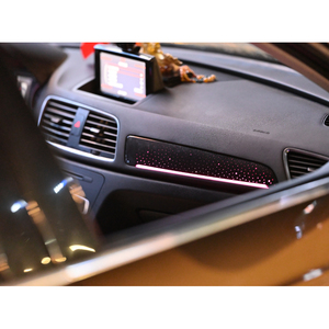 64 Colors Carbon Starry Sky Ambient Light for Audi Q3 2019-2026 Screen Control Interior <b>LED</b> Lighting Upgrade Kit - Product Image 4
