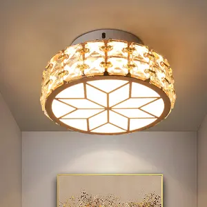 House Indoor Led Round Shape Modern Ceiling Light Fixture For Bedroom Lamp