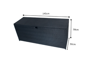 <span class=keywords><strong>Caja</strong></span> de Almacenamiento para Jardín de Alta Calidad y Duradera con Tapa, Gran Capacidad, Ratán PE - Product Image 5