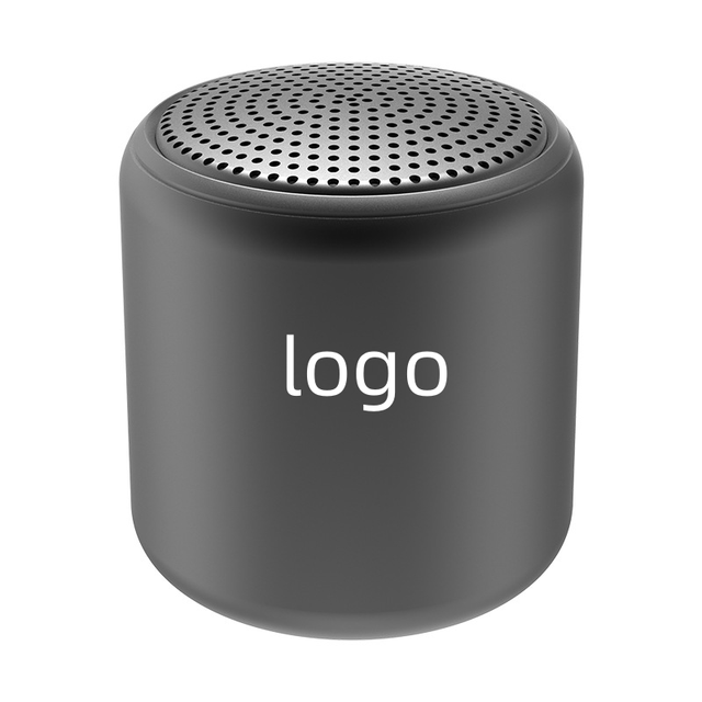 Hot-selling Custom Logo Mini Round Speaker Outdoor Waterproof Portable Music Speakers for Events Promotional & Business Gifts