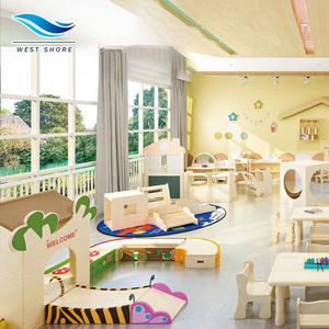 Juego de Muebles Escolares de Madera Ecológicos Montessori Reggio para Guardería, Preescolar y Centro de Cuidado Infantil, Mesa y Silla - Product Image 1