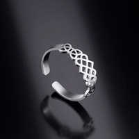Bague en acier inoxydable pour femme, style vintage, amulette porte-bonheur, bijou de mariage, cadeau, accessoires pour les mains