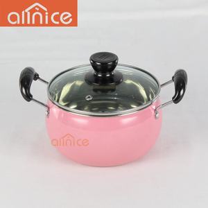 Designs modernes <span class=keywords><strong>de</strong></span> <span class=keywords><strong>batterie</strong></span> <span class=keywords><strong>de</strong></span> <span class=keywords><strong>cuisine</strong></span>, peinture haute <span class=keywords><strong>définition</strong></span>, marmite à soupe perlée, pot en forme d'arc avec poignées en bakélite à double rivets - Product Image 2