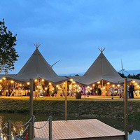 Tipi Glamping Safari Tente de luxe étanche pour réception