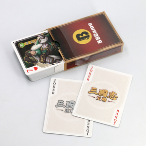 Romance of the Three Kingdoms Themed Playing Cards Custom Anime Character Poker Deck Double-Sided <b>Paper</b> Poker Cards - Product Image 1