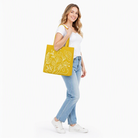 Sac de vente au détail classique en matériau durable, élégant, promotionnel, écologique, zéro déchet, pliable