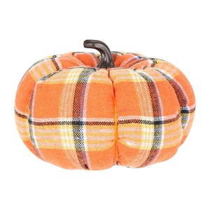 <b>Halloween</b> <b>Decorations</b> Harvest Festival Plaid Stainless Steel Pumpkin Ornaments Thanksgiving Scene Pumpkin <b>Decorations</b> From China - Product Image 5