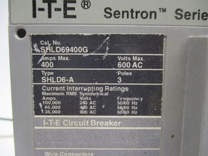 Disjoncteur à boîtier moulé SHLD69400G 400A 600VAC PLC - Product Image 4