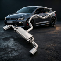 Sistema de Escape Deportivo con Válvula Electrónica para Volkswagen Scirocco R 2.0T 2008-2017, Material de Acero Inoxidable Catback