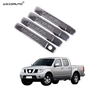 רכב דלת כיסוי ידית 8pcs ABS Chrome עבור Navara D40 2007 אביזרים חיצוניים אחרים