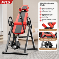 Table d'inversion robuste pour soulager les douleurs dorsales, capacité 200 kg, machine d'inversion par gravité pliable, coussin lombaire gonflable, 3 niveaux