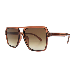 Gafas de Sol Polarizadas Unisex UV400 Nuevas de 2024, Lentes TAC, Armazón Transparente Rojo Azul, Diseño de Moda con Doble Puente Grande - Product Image 2