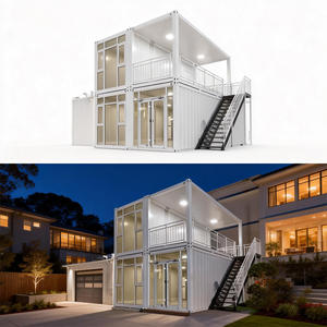 <span class=keywords><strong>Maison</strong></span> conteneur à 2 étages, 2 chambres, <span class=keywords><strong>maison</strong></span> préfabriquée, structure en acier galvanisé, bureau, villa préfabriquée, appartement préfabriqué, hôtel - Product Image 4