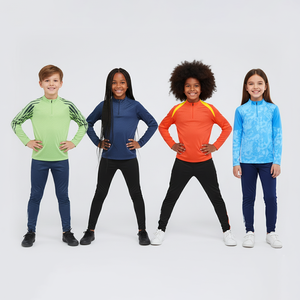 High Quality <strong>Kids</strong> Tracksuits Set Football Sweatshirt Soccer Tracksuit for Boys and Girls Customized Sportswear with High Quality - Product Image 2