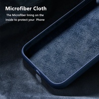Coque de téléphone en silicone liquide couleur unie pour iPhone 18 Pro Max 17 Pro Max, antichoc, souple, protection arrière