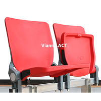 Sièges de stade pliables en plastique VIP moulés par injection PP, montés sur poutre, ZS-QF01-L