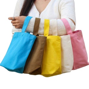 Custom Cute Cartoon Print Mini Canvas <b>Tote</b> Small Bucket Shopping Reusable <b>Lunch</b> <b>Bag</b> Portable Handbag for Kids and Women - Product Image 1