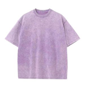 HG10864 Custom Logo 230GSM Tee Vintage Blank Plain Tshirt Cotton Stone Washed T-<b>shirt</b> Printing <b>Men</b> Acid Washed T <b>Shirts</b> - Product Image 5