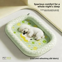 Tapis rafraîchissant pour animaux de compagnie - Universel pour chats et chiens - Coussin de refroidissement estival respirant en coton PP pour usage intérieur