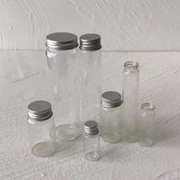 Envasado de alimentos de fondo plano Premium que desea tubo de ensayo de vidrio de borosilicato alto con tapón de rosca de aluminio