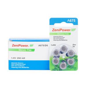 แบตเตอรี่เครื่องช่วยฟังซินค์แอร์ Zenipower รุ่น A675 1.45V สำหรับเครื่องช่วยฟังแบบ BTE และ ITE - Product Image 4