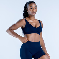 Ensemble 2 pièces soutien-gorge de sport et short de compression pour femme – Sans couture, Spandex/Nylon, taille haute, grandes tailles, course en extérieur, yoga