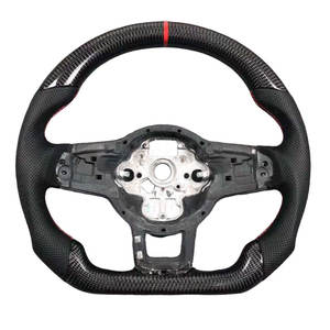 Volante de Fibra de Carbono Azul Forjado para Volkswagen <span class=keywords><strong>MK7</strong></span> <span class=keywords><strong>GTI</strong></span> R <span class=keywords><strong>Golf</strong></span> 7 <span class=keywords><strong>Golf</strong></span> 6 <span class=keywords><strong>MK7</strong></span> <span class=keywords><strong>MK7</strong></span>.5 Passat B8 Scirocco - Product Image 4