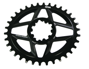 Plato de Cadena de Montaje Directo de Fábrica E1-05, Plato Ovalado Ligero de Aluminio 7075 CNC para Transferencia de Potencia en Bicicletas de Montaña - Product Image 1