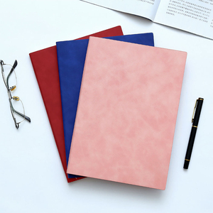 Cuaderno de reuniones escolares y de negocios, diario, tamaño A4-A5-A6, tapa dura de cuero, 60 hojas interiores, encuadernación cosida con hilo, incluye bolígrafo - Product Image 6