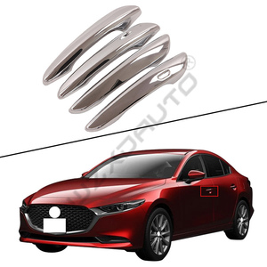 Kit carrosserie WZXD, kit extérieur complet chromé, accessoires, cadre de poignée, cadre de lampe, 2020 pour 3 Axela Hatchback - Product Image 3