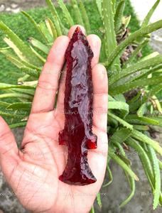 Collection de couteaux en obsidienne rouge faits à la main, lame en cristal fantastique, couteau décoratif en pierre, cadeau spirituel pour la maison - Product Image 4