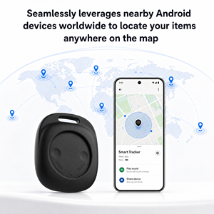 Étiquette intelligente certifiée Google Find My Device, traceur <span class=keywords><strong>GPS</strong></span>, localisateur anti-perte pour Android, <span class=keywords><strong>Samsung</strong></span>, animaux domestiques, clés, bagages - Product Image 3