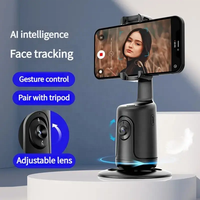 Nouveau pas besoin d'application Auto visage objet suivi support de téléphone monopode bureau P01 suivi pour Vlog en direct Streaming vidéo photographie