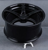 Jantes 5x114.3, design en maille, forgées en une seule pièce, pour voiture de tourisme, jantes en alliage 5x114.3, 18-23 pouces, finition noire, garantie 10 ans