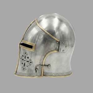 Casco de Armadura Metálica de Guerrero Medieval de Diseño Moderno, Elaborado para Fanáticos de la Edad Media, Casco de Caballero Histórico de Acero Duradero - Product Image 2
